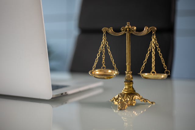 A Golden Balance Scale